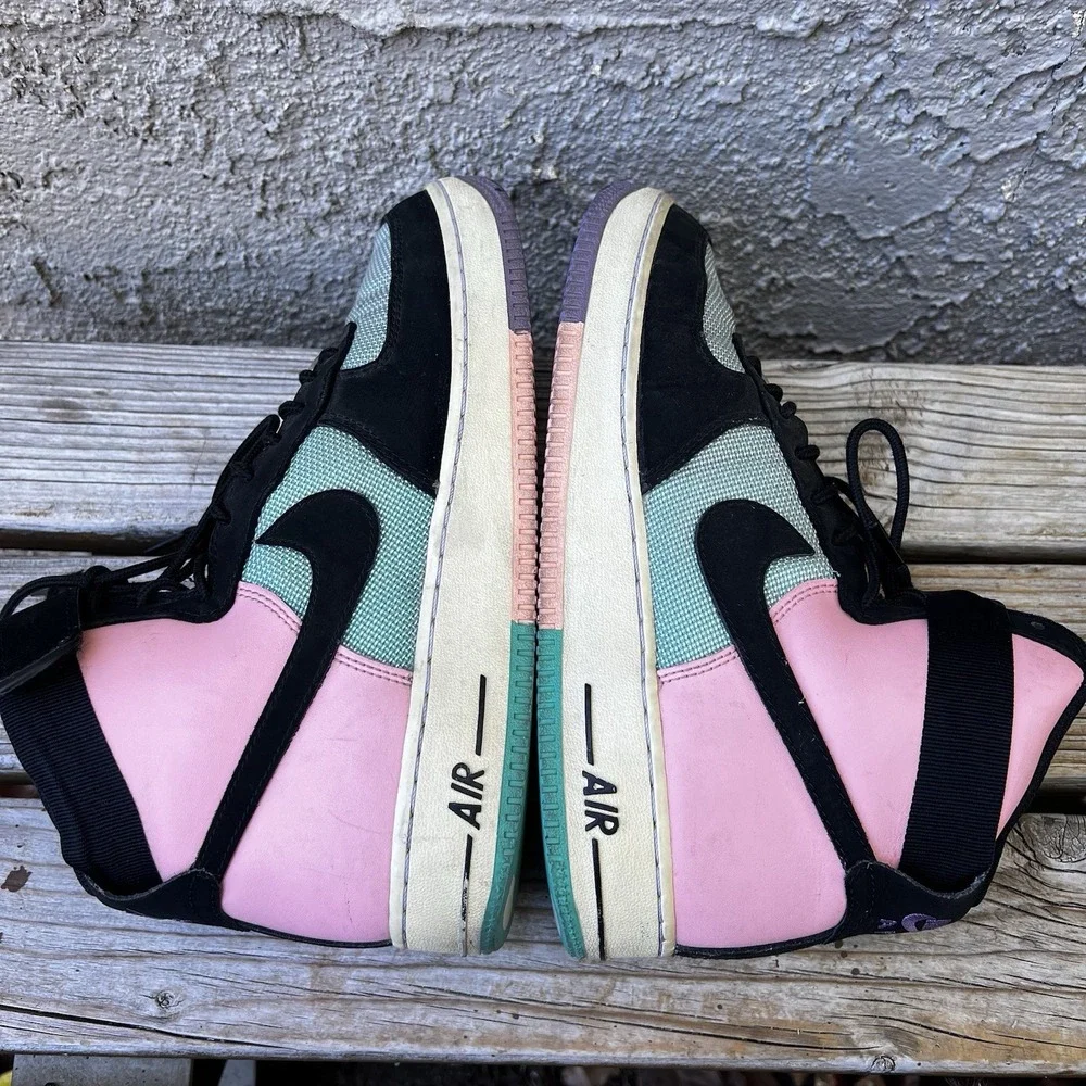 Nike Shoes Men Size 8.5 Air Force 1 High Have A Nike Day. Bleached Coral Jade